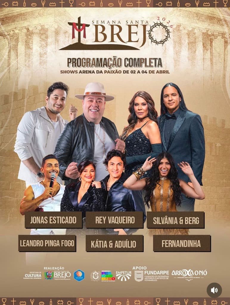Imagem da notícia: Programação da Semana Santa em Brejo da Madre de Deus (PE)