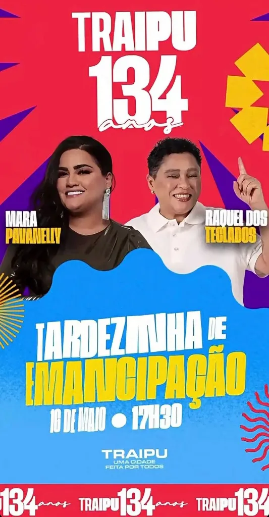 Imagem da notícia: Aniversário de Traipu (AL) 134 Anos: Mara Pavanelly e Raquel dos Teclados