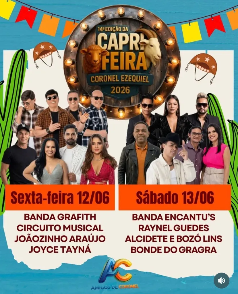 Imagem da notícia: 14ª Caprifeira em Coronel Ezequiel (RN) tem programação divulgada