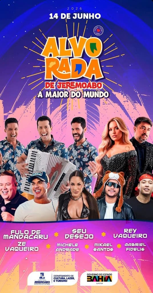 Imagem da notícia: O São João Desabou (BA)! Zé Vaqueiro Grátis na Maior Alvorada do Mundo em Jeremoabo