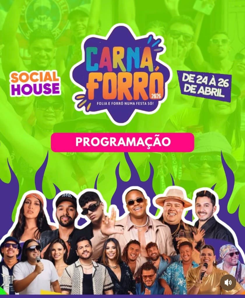 Imagem da notícia: Programação Completa e Shows Confirmados para 2026!