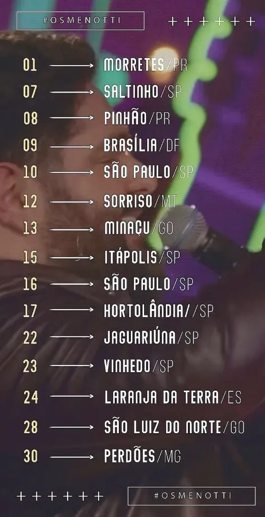 Imagem da notícia: Agenda de Shows de César Menotti & Fabiano em Maio de 2026