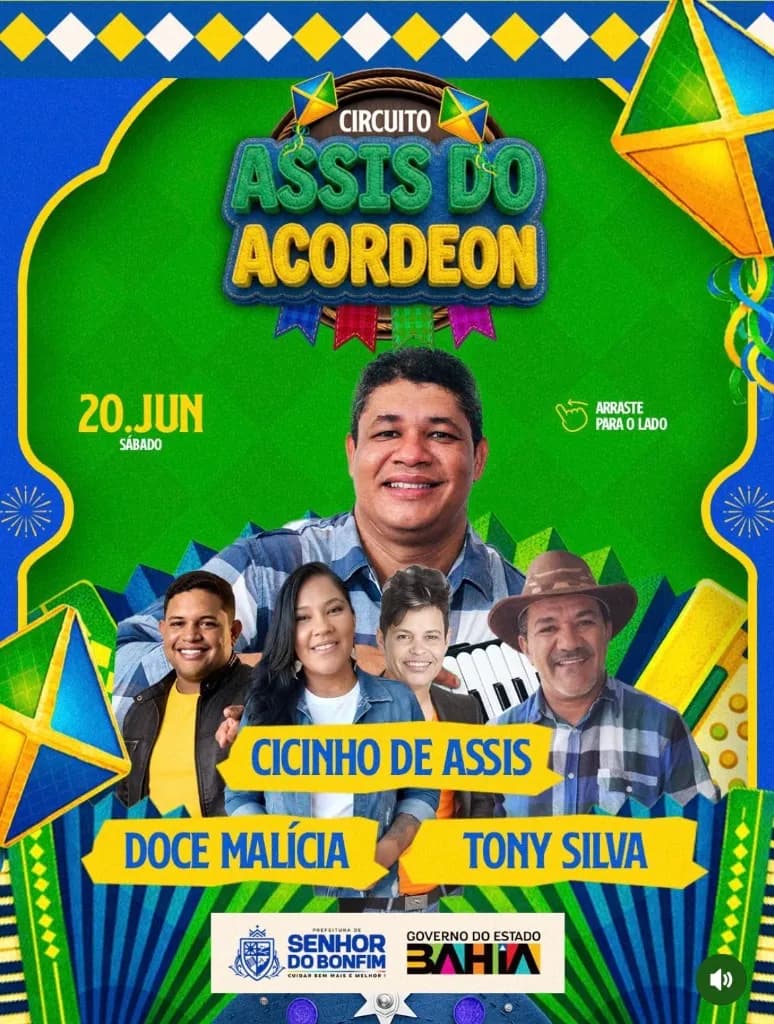 Cicinho de Assis no Circuito Assis do Acordeon Senhor do Bonfim 2026
