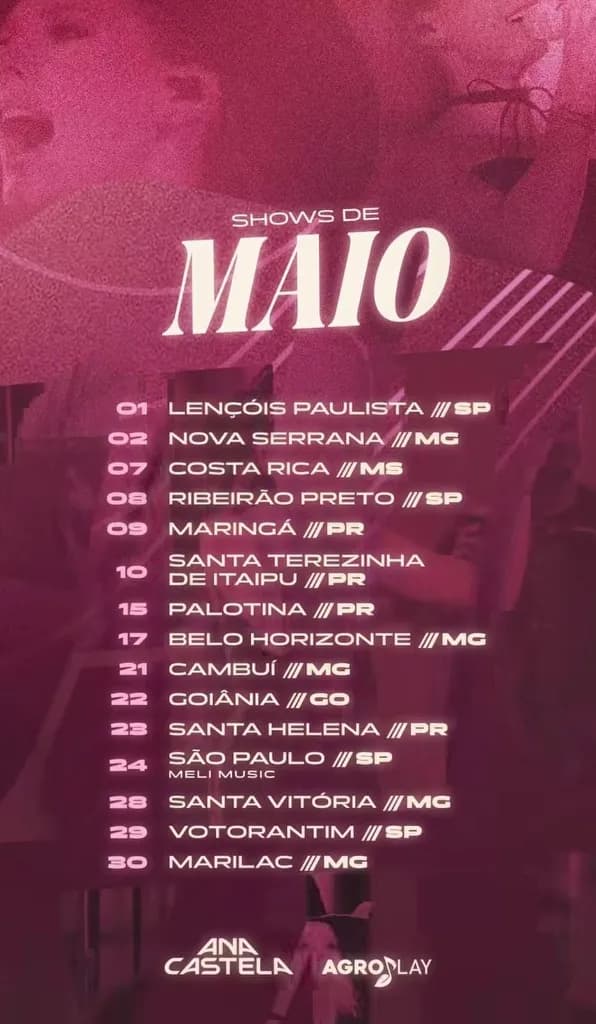 Imagem da notícia: Agenda de Shows de Eduardo Costa em Maio de 2026