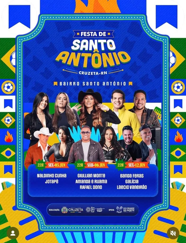 Imagem da notícia: Cruzeta (RN) celebra a Festa de Santo Antônio 2026