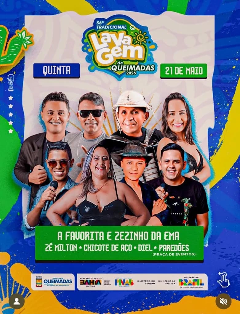 Matheuzinho em 56ª Tradicional Lavagem de Queimadas 2026 - Praça de Eventos