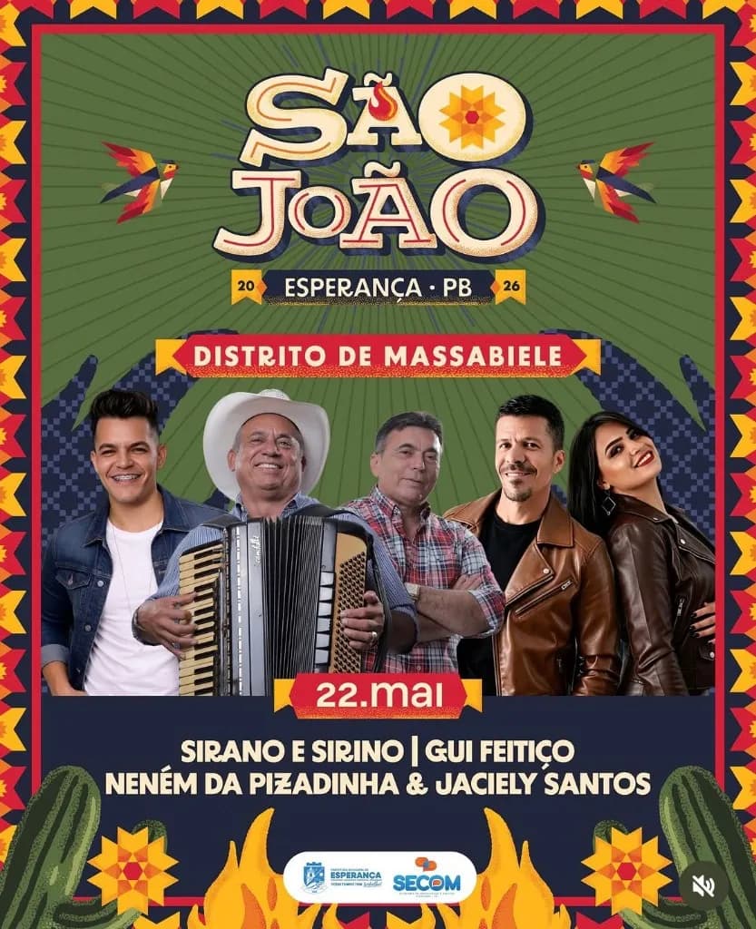 Jaciely Santos em São João de Esperança 2026 - Distrito de Massabiele