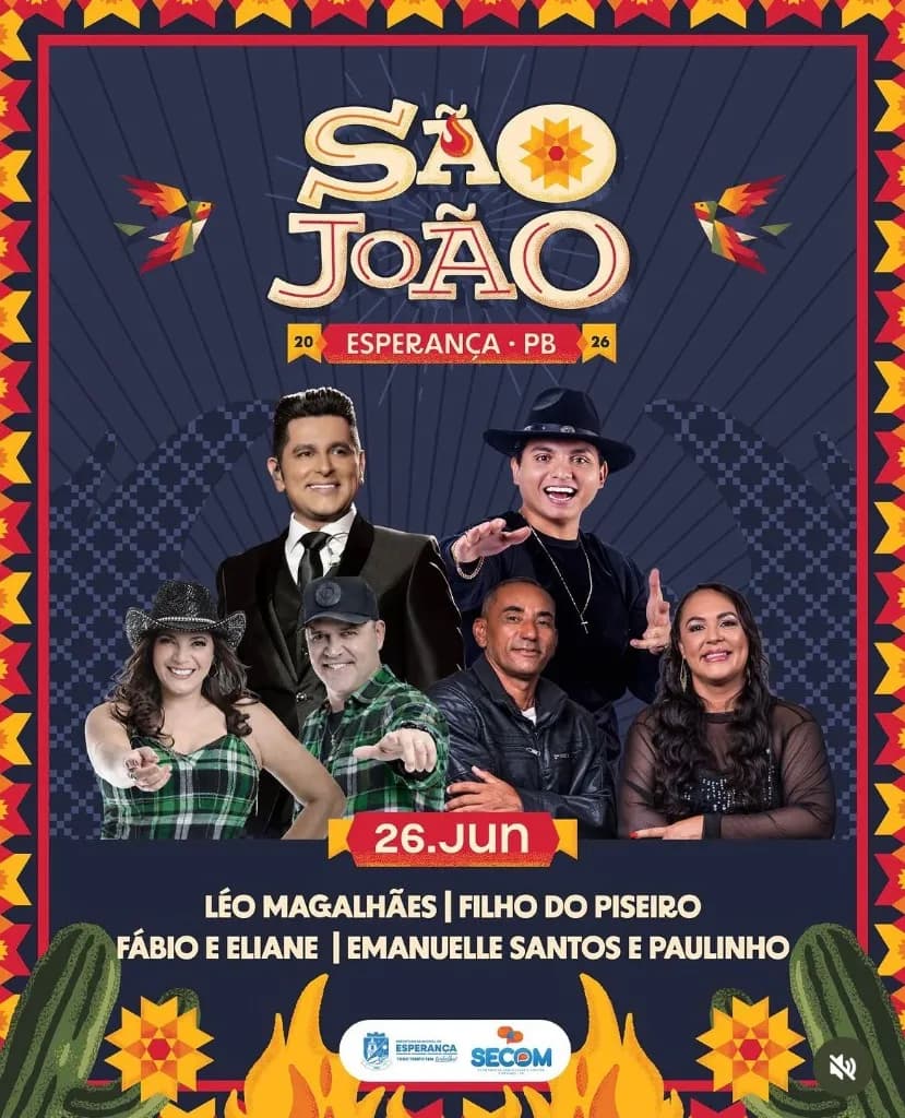 Léo Magalhães em São João de Esperança 2026 - Palco Principal - Esperança