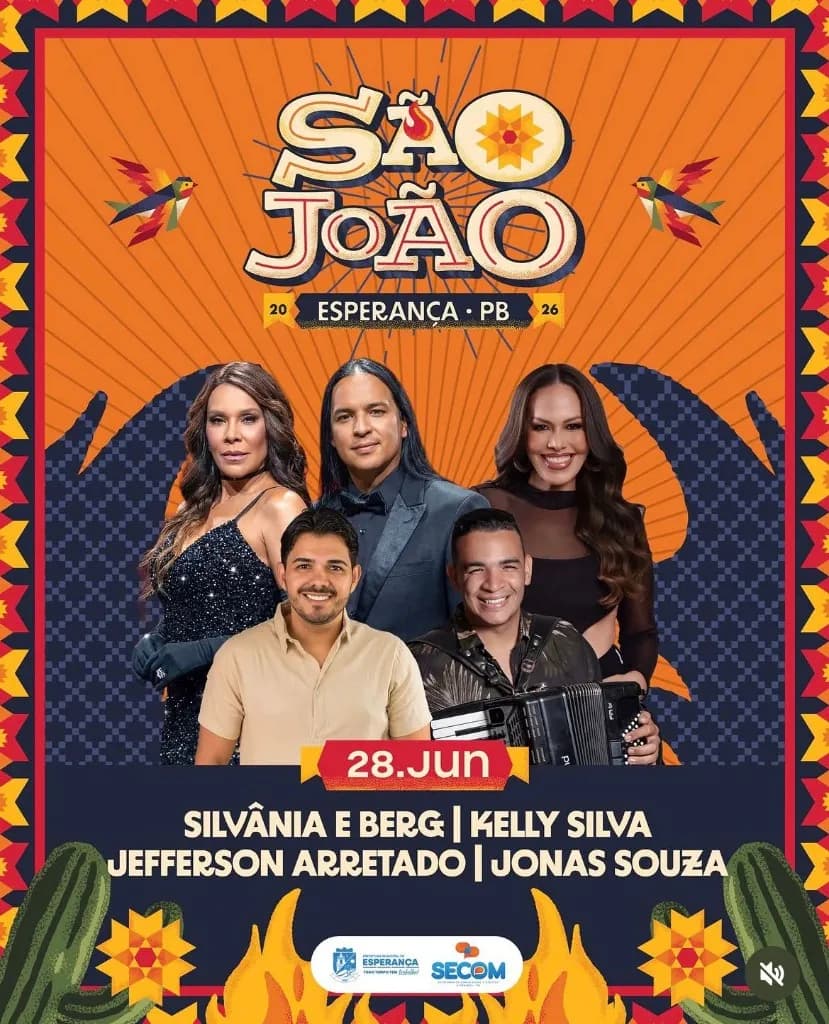 Silvânia e Berg em São João de Esperança 2026 - Palco Principal - Esperança