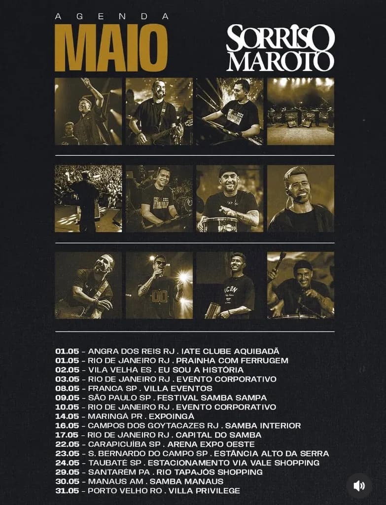 Imagem da notícia: Agenda de Shows de Sorriso Maroto em Maio de 2026